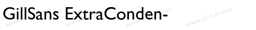 GillSans ExtraConden字体转换